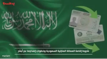 شروط إقامة العمالة المنزلية السعودية وخطوات إصدارها عبر أبشر